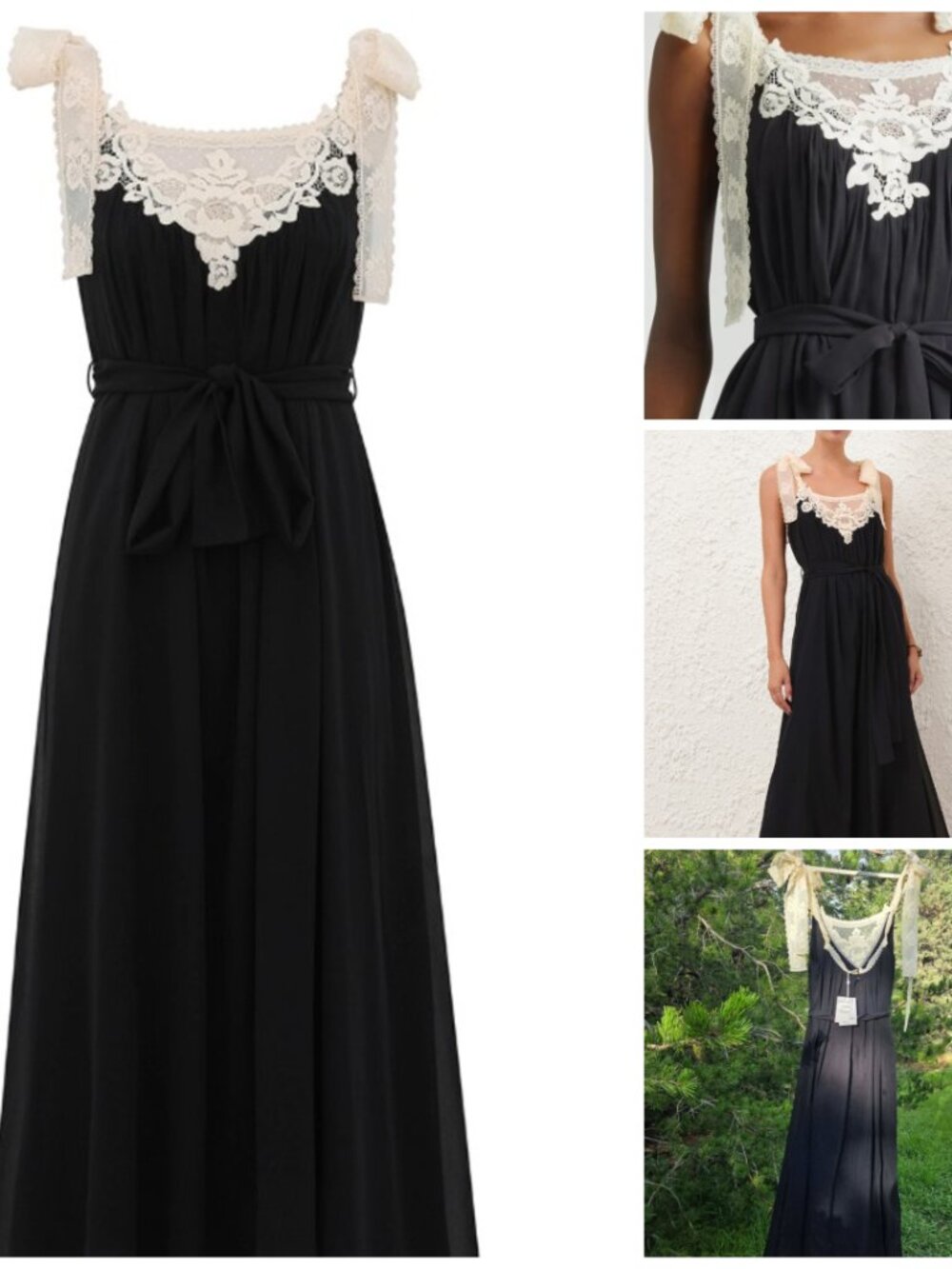 Zimmermann Roselight Lace Trim Cotton & Silk Slipdress - size 6 - BRAND NEW with